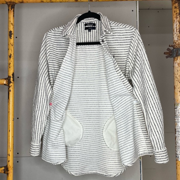 Madewell Oversized Textured Flannel Ex-boyfriend Shirt - Picture 7 of 9